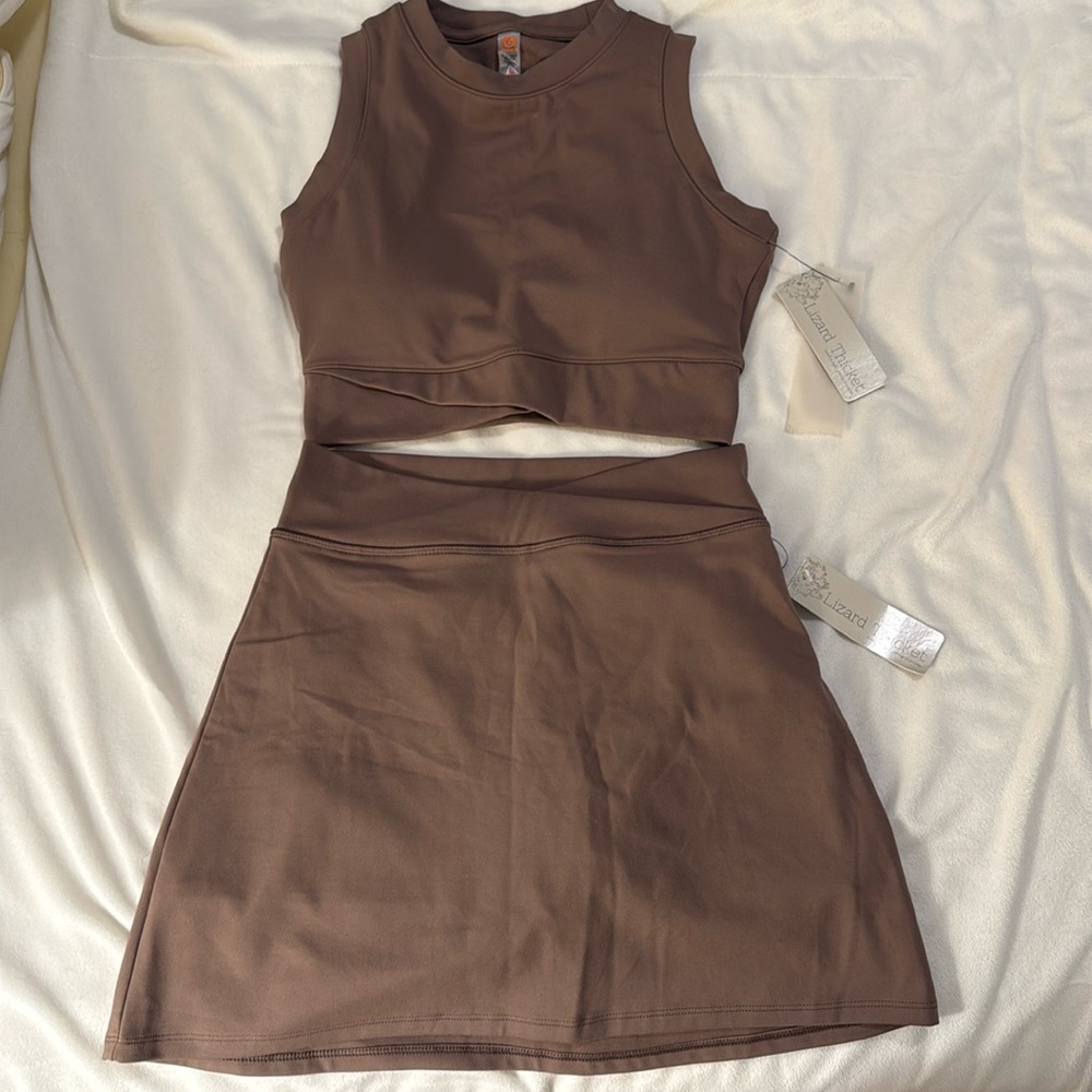 Cute/Comfortable Brown Workout Set - NWT